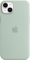 Origineel Apple iPhone 14 Plus Hoesje MagSafe Silicone Case Groen