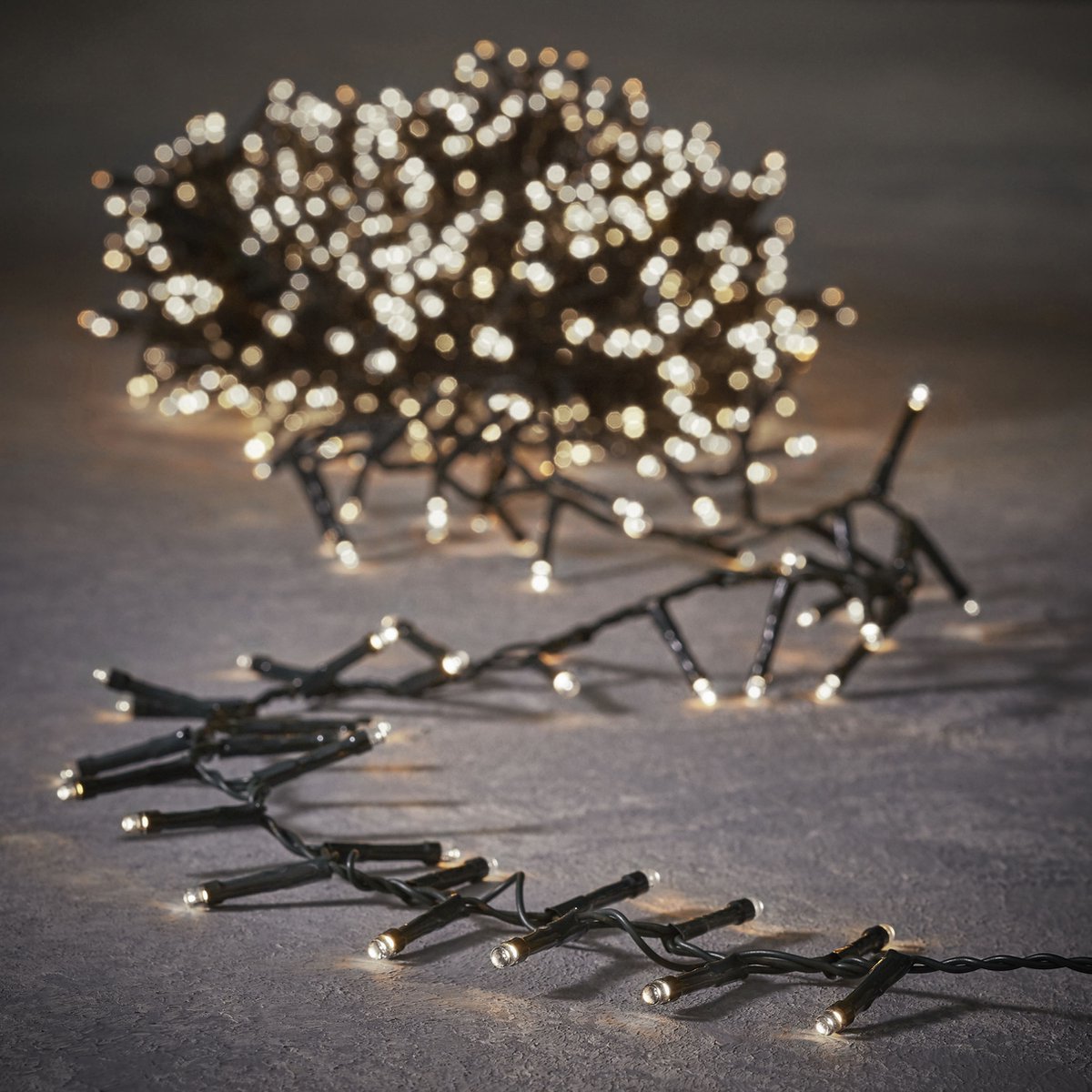 Bol.com Luca Lighting Snake Kerstboomverlichting met 370 LED Lampjes - L740 cm - Klassiek Wit aanbieding