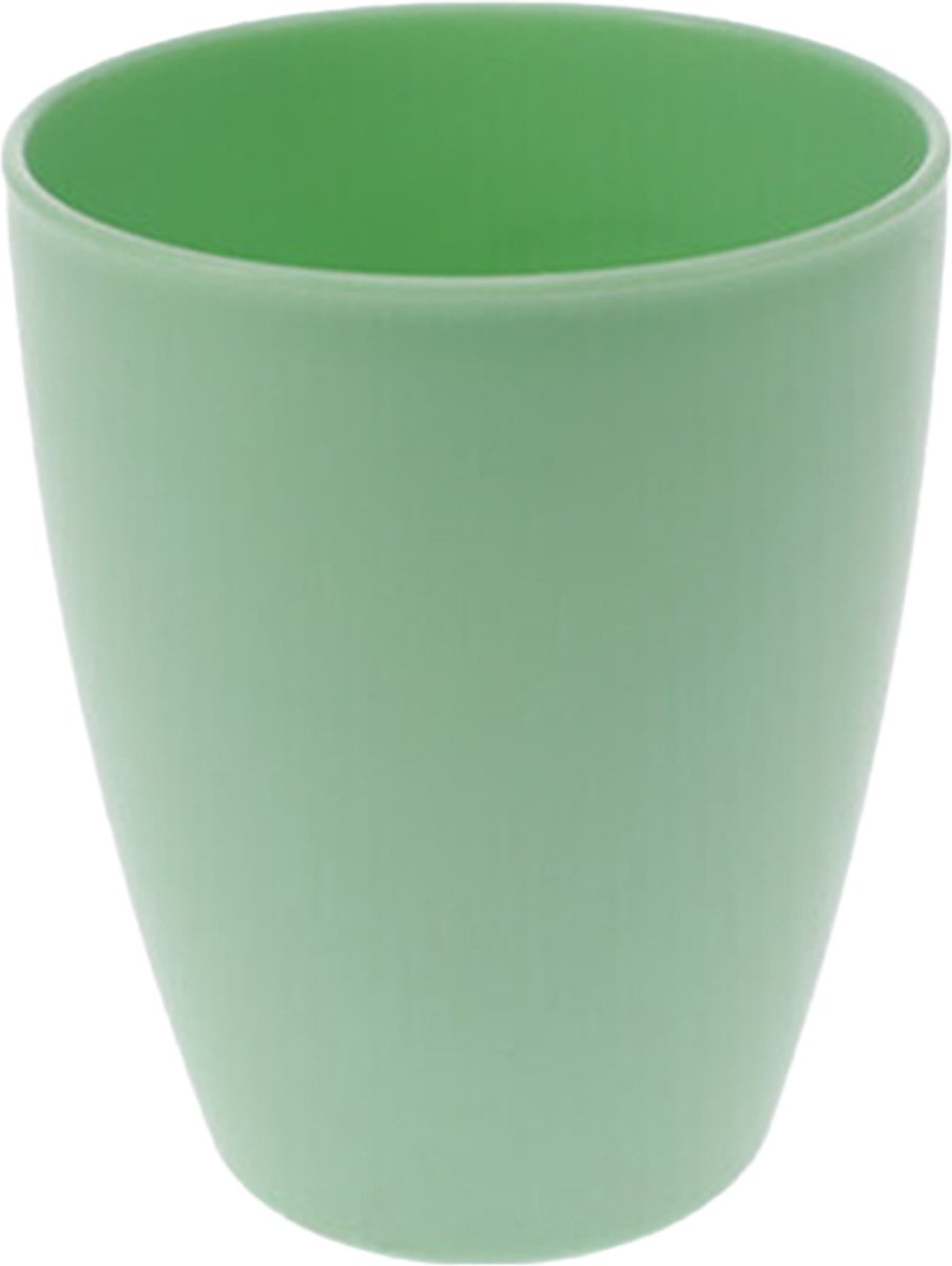 Goedkoopste 1x drinkbekers kunststof 340 ml groen - Limonade bekers - Campingservies/picknickservies