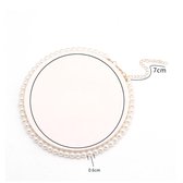 NiSy.nl Collier de Collier de perles élégant pour femme | Collier Perles D'imitation | 6 mm de large | 35cm de long