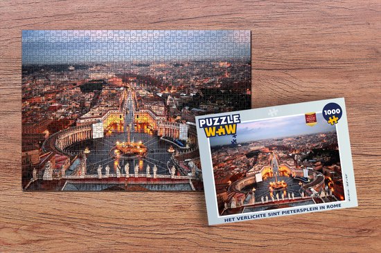 Puzzel Sint Pietersplein - Rome - Italië - Legpuzzel - Puzzel 1000 stukjes  volwassenen | bol