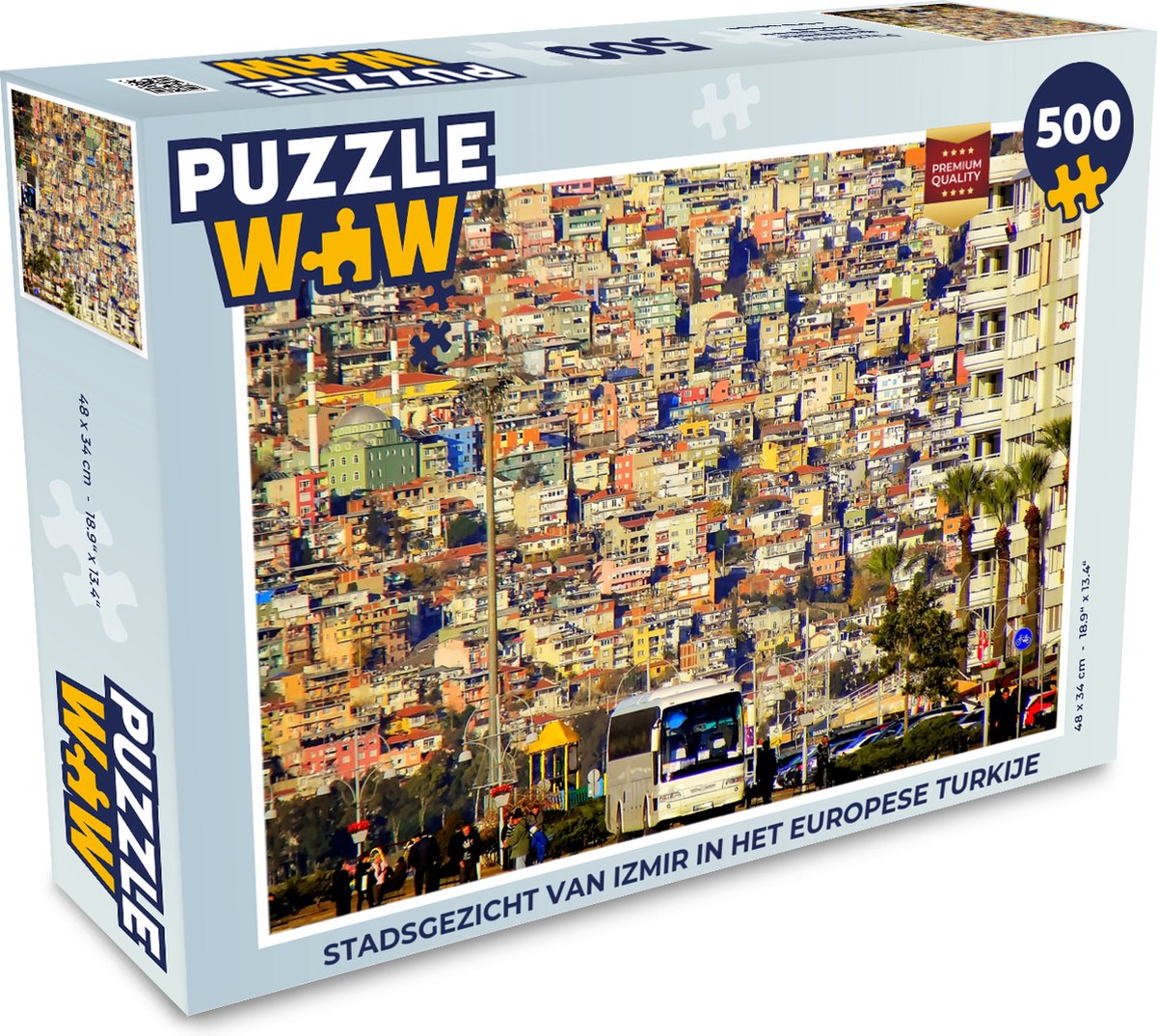 Puzzel Stadsgezicht van Izmir in het Europese Turkije - Legpuzzel - Puzzel 500 stukjes