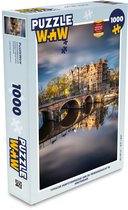Puzzel Typische herfstimpressie van de Prinsengracht in Amsterdam - Legpuzzel - Puzzel 1000 stukjes volwassenen