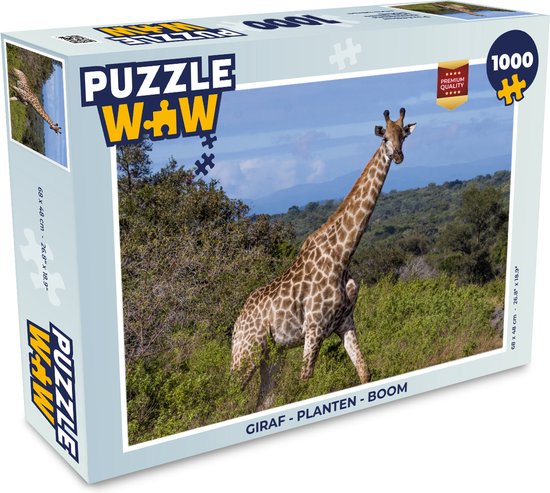 Puzzle Girafe - Plantes - Arbre - Puzzle - Puzzle 1000 pièces adultes -  Sinterklaas... | bol.com