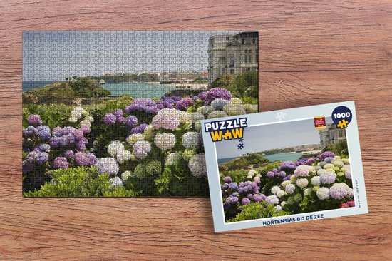Puzzle Hortensia au bord de la mer - Puzzle - Puzzle 1000 pièces adultes