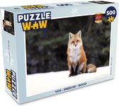 Puzzle Renard - Neige - Rouge - Puzzle - Puzzle 500 pièces