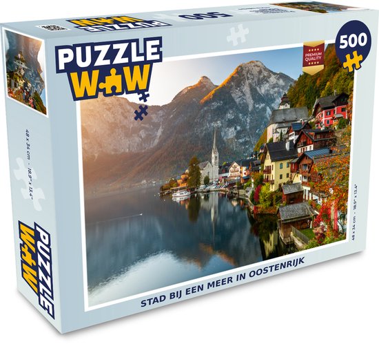 Puzzle Ville au bord d'un lac en Autriche - Puzzle - Puzzle 500 pièces