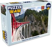 Puzzel Trein op een spoorbrug - Legpuzzel - Puzzel 1000 stukjes volwassenen