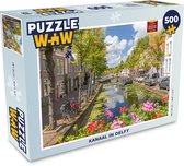 Puzzel Water - Bloemen - Delft - Legpuzzel - Puzzel 500 stukjes