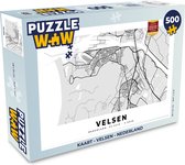 Puzzel Kaart - Velsen - Nederland - Legpuzzel - Puzzel 500 stukjes