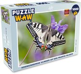 Puzzel Koninginnepage vlinder op een paarse bloem - Legpuzzel - Puzzel 1000 stukjes volwassenen