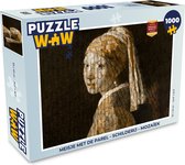Puzzel Meisje met de parel - Schilderij - Mozaïek - Legpuzzel - Puzzel 1000 stukjes volwassenen