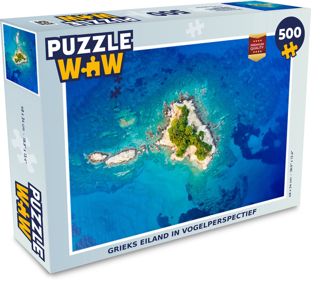 Puzzel Grieks eiland - Legpuzzel - Puzzel 500 stukjes