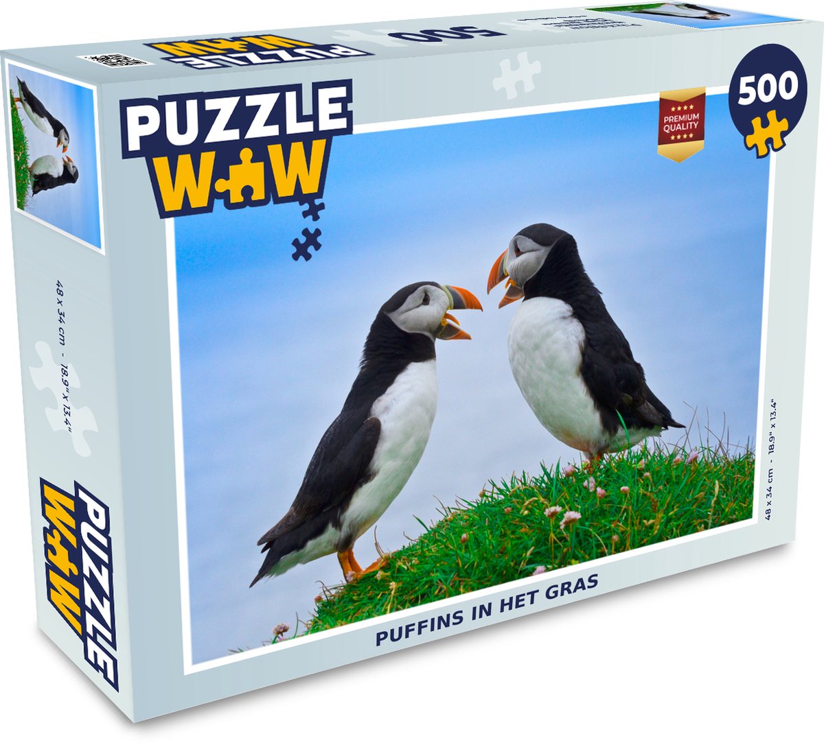 Puzzel Dieren - Vogels - Papegaaiduikers - Legpuzzel - Puzzel 500 stukjes