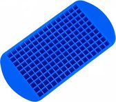 2x Blauwe mini ijsblokjes maker - IJsblokjes vorm/ijsklontjes vorm 260 klontjes