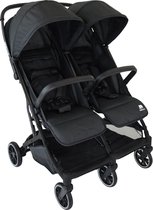 Bol.com Deryan Luxe Rolo X2 Dubbele Buggy - Duo Buggy - Zwart aanbieding