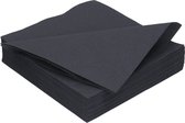 Tissue servet 40cm 2 laags zwart