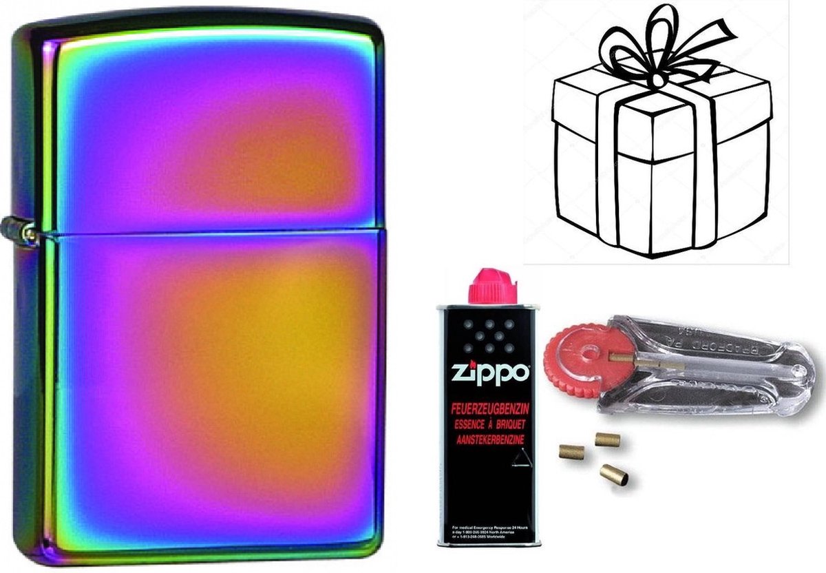 Goedkoopste Geschenkset Zippo- ZIPPO met ZIPPO BENZINE en Vuursteentjes-uniek cadeau