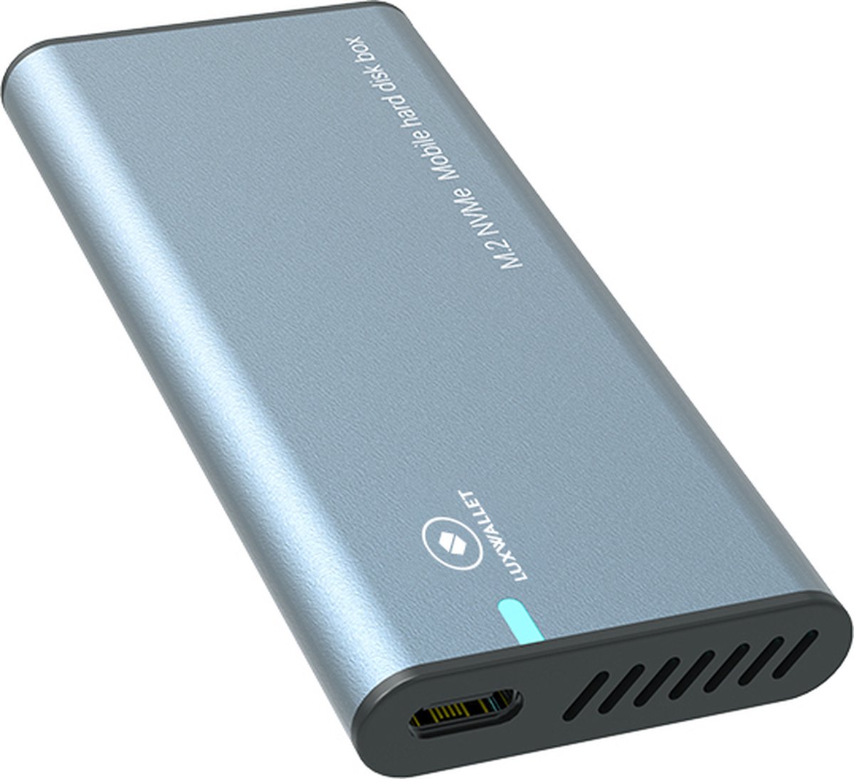 LUXWALLET DM98 Externe Harde Schijfbehuizing USB-C M.2 NVME SSD naar USB 3.1 Type-C Geschikt voor 2230/2242/2260/2280