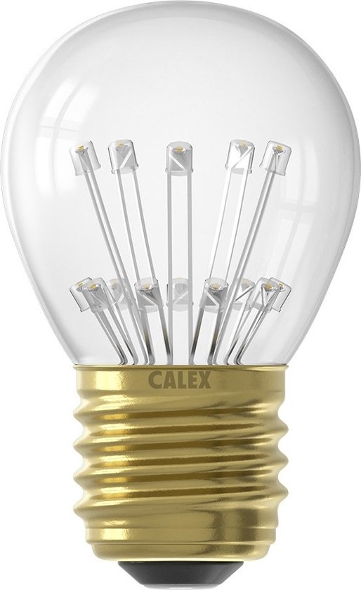 Calex Pearl LED Kogellamp E27 1W 55lm 20leds 1800K Helder Niet dimbaar P45