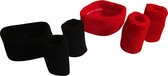 4 ensembles de bandeaux absorbants avec bracelets - Rouge/Noir