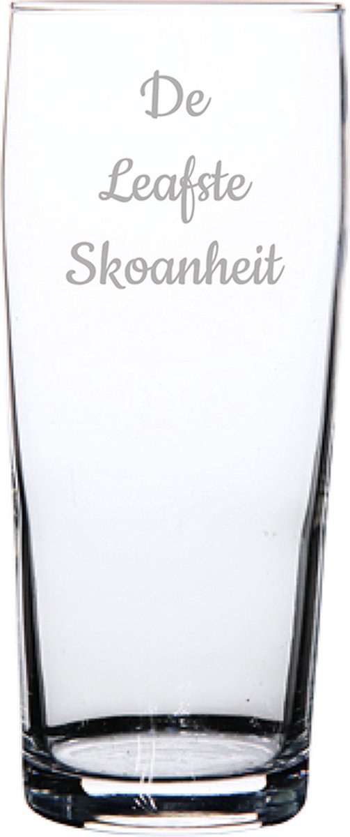 Gegraveerde bierfluitje 19cl De Leafste Skoanheit