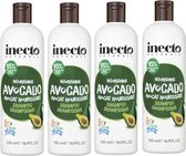 Inecto - Avocado Shampoo - 4 pak - Natuurlijk - Voedend - Avocado Olie