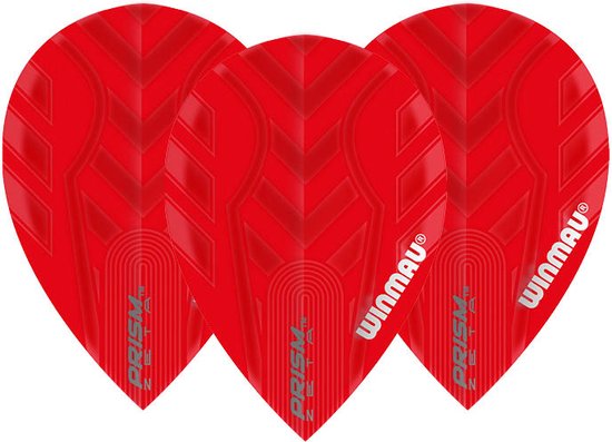Winmau Prism Zeta Pear Red - Dart Flights van Merkloos — afbeelding 2