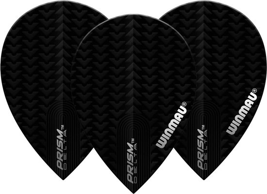 Winmau Prism Delta Pear Black - Dart Flights van Winmau — afbeelding 2