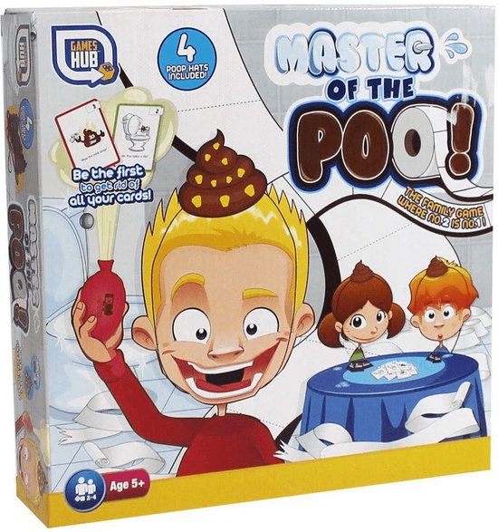 Afbeelding van het spel Kinder kaartspel - Master of the poo - geschikt voor 2 tot 4 spelers vanaf 5 jaar