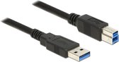 DeLock Kabel USB 3.0 Type-A stekker > USB 3.0 Type-B stekker 3,0 m zwart