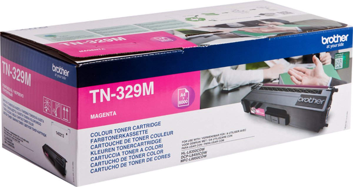 TN-329M tonercartridge magenta extra high capacity 6.000 pagina's 1-pack
