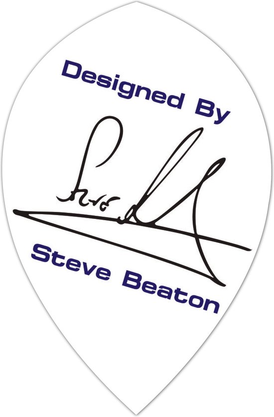 Winmau Steve Beaton Pear White - Dart Flights van Merkloos — afbeelding 3