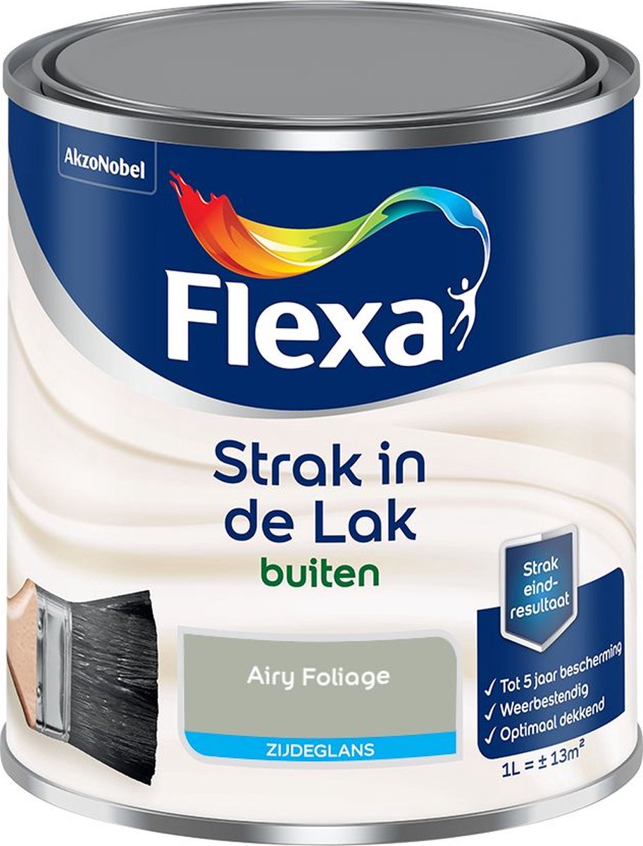 Flexa Strak in de Lak - Buitenlak - Zijdeglans - Airy Foliage - 1 liter