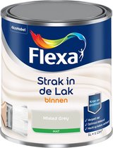 Flexa Strak in de Lak - Binnenlak - Mat - Misted Grey - 1 liter