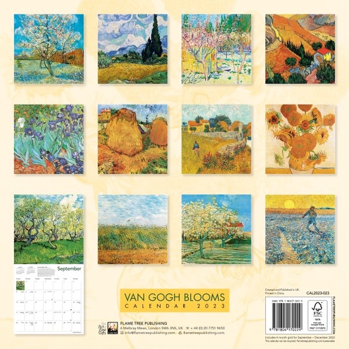 Vincent van Gogh Blooms Kalender 2023  bol.com