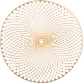 Placemats - Goud - Set van 4 - D38cm - Tafeldecoratie