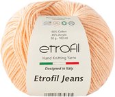 Etrofil Garen Jeans - Perzik No 5 - 55% Katoen 45% Acryl- Amigurumi - Haak- en Breigaren