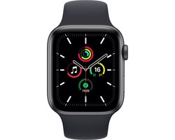 foto van Apple Watch SE 2021 - Smartwatch dames en heren - 40mm - Spacegrijs
