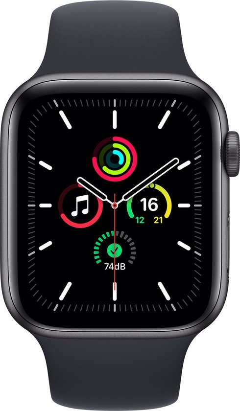 Apple Watch SE 2021 Smartwatch dames en heren 40mm Spacegrijs 