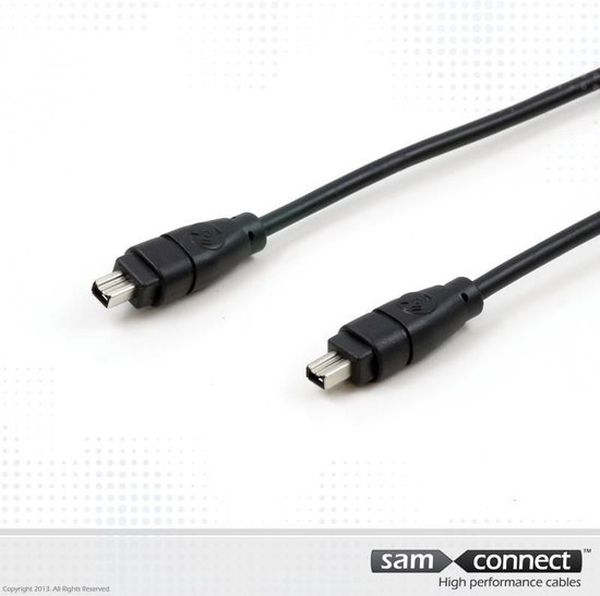 FireWire 4-pins kabel, 1m, m/m | Signaalkabel | sam connect kabel