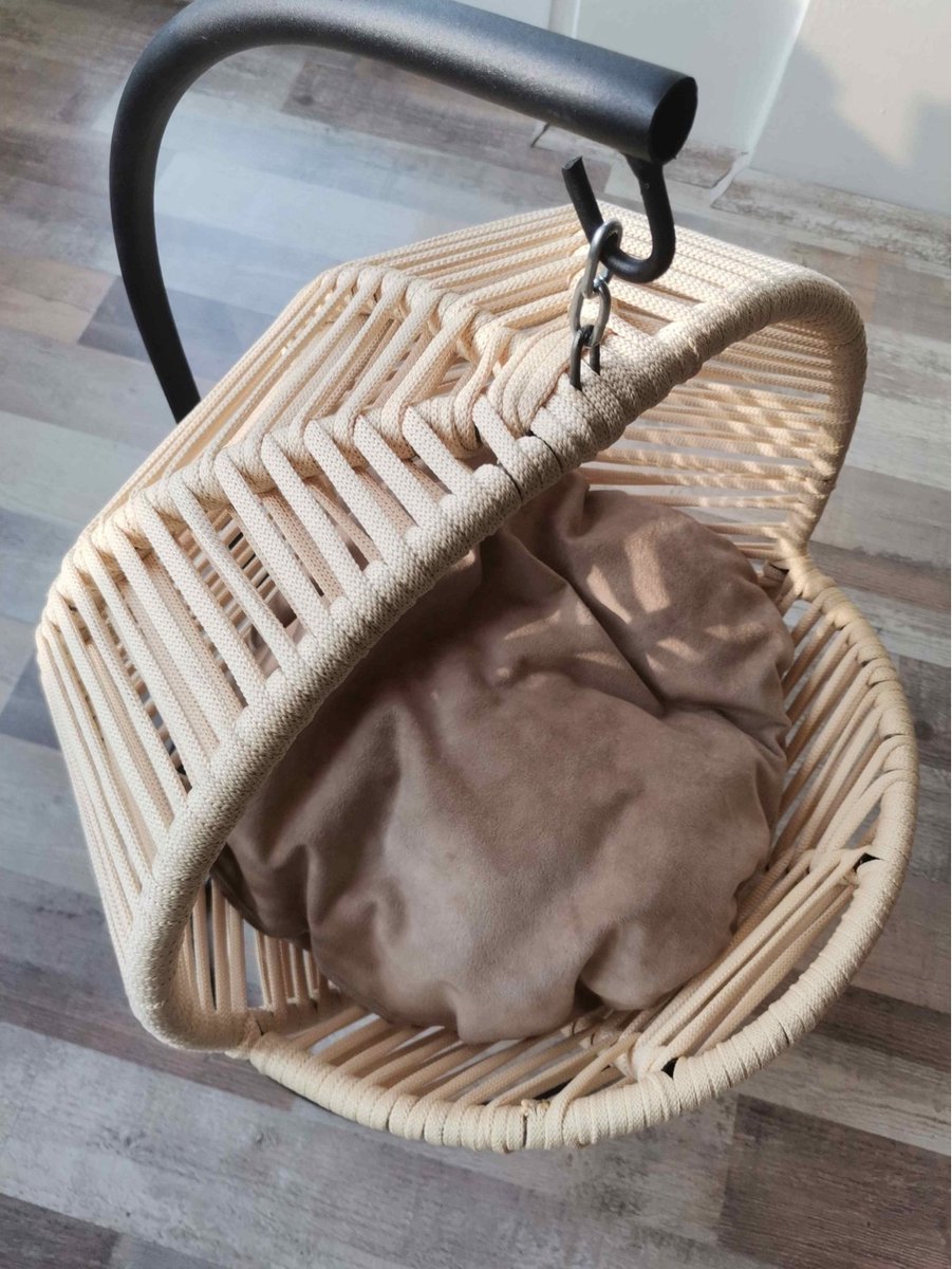 Dubbele Hangstoel Kussen Ei Nest Kussens, 2-persoons Zits Rieten Rotan Schommel Pads voor Patio Tuin, Hangmat Schommel Stoel Kussen (N 115x80cm/45x32in