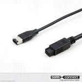 FireWire 6- naar 9-pins kabel, 1m, m/m | Signaalkabel | sam connect kabel