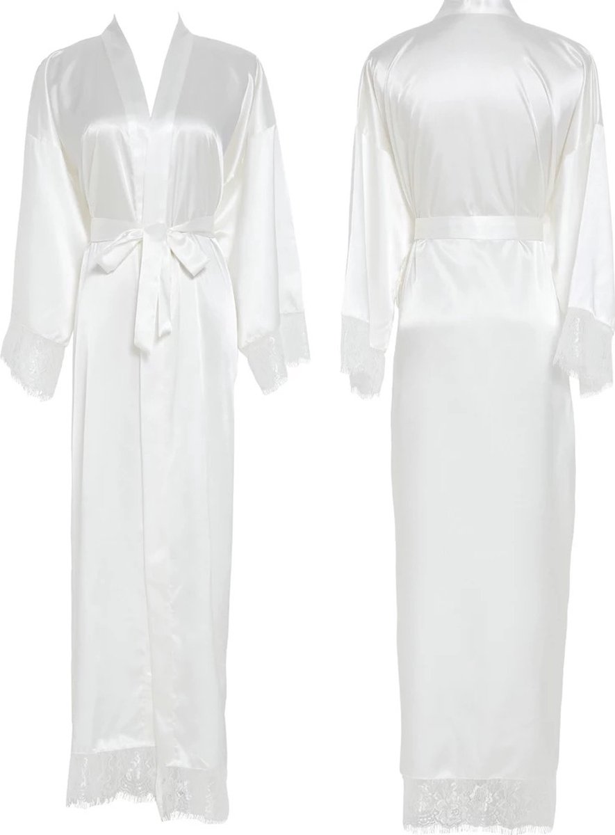 Dames kimono badjas zwart - online bij