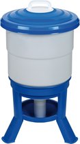 Tour à boire Gaun Imperial - Tour à boire volaille sur pieds avec couvercle verrouillable - Abreuvoir pour volaille - 50 litres - Bleu