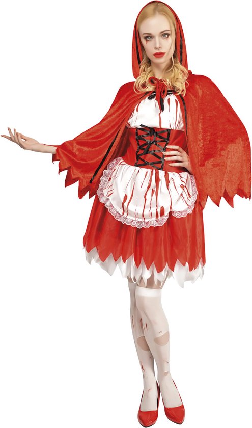 Halloween Teen Dress Bloody Little Red Riding Hood Taille 164-172 | bol