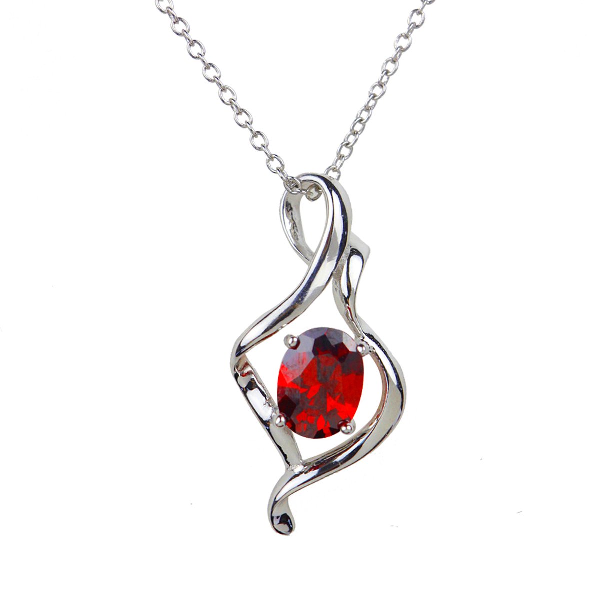 Doree halsketting voor dames - ontwerp - S925 witgoud - kristallen edelsteen - Valentijnsdagcadeau