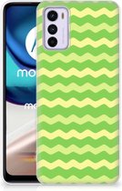 Smartphone hoesje Motorola Moto G42 TPU Case Waves Green