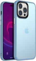 Hoesje Hybride Back Cover Transparant Blauw Geschikt voor Apple iPhone 14