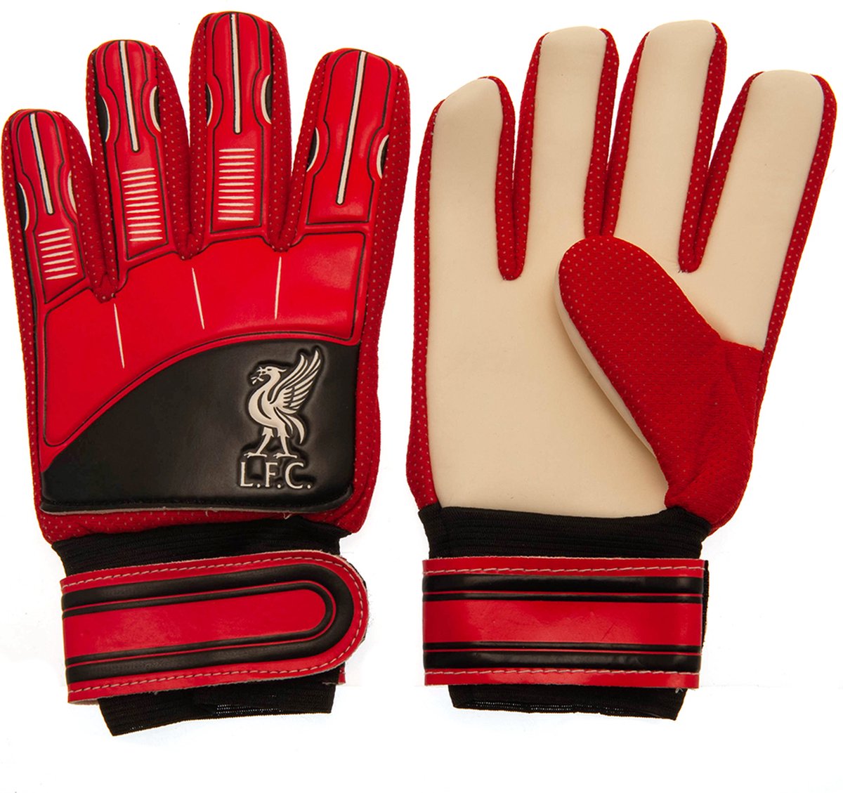 Liverpool keeperhandschoenen - rood/zwart - maat 5